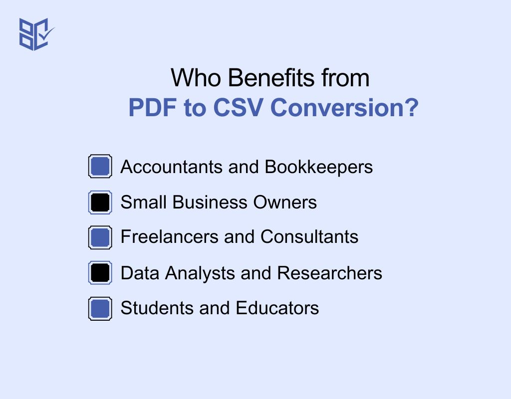 Who Benefits from PDF to CSV Conversion
